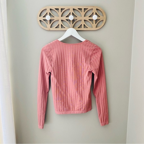 Free People Lucky You Layering Top Copper/Pink Sz M/L - Picture 7 of 10